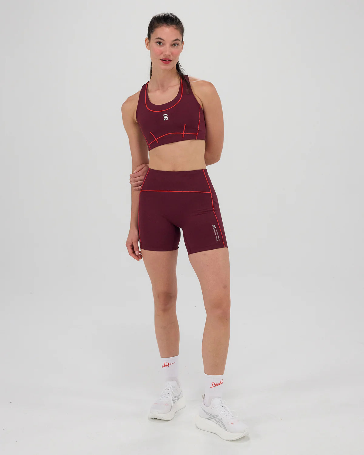 Bandit Stamina™ Pop Stitch™ Arco Bra - Fig / Intense Red