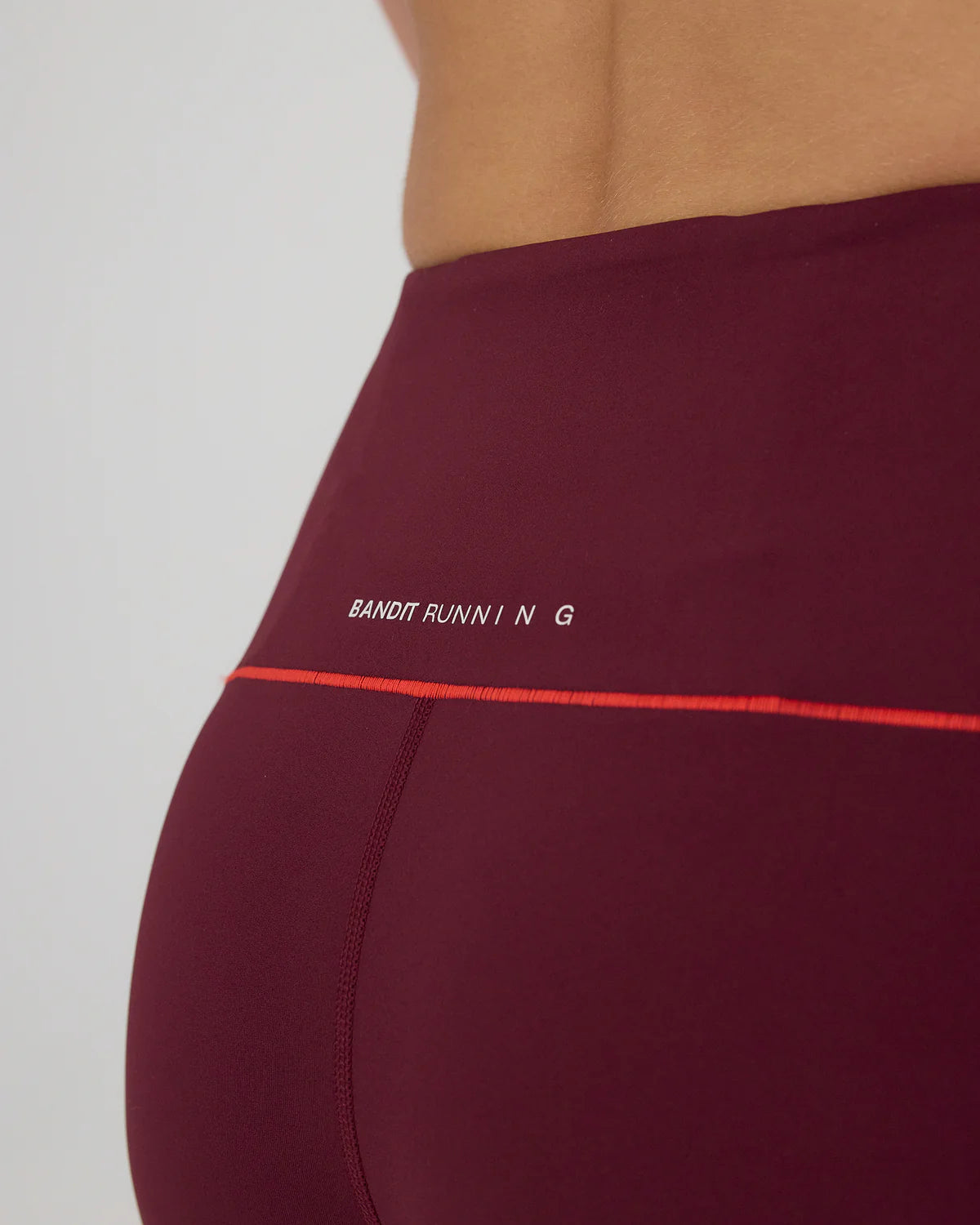 Bandit Stamina™ 5&quot; Pop Stitch™ High Waist Compression Short - Fig / Intense Red