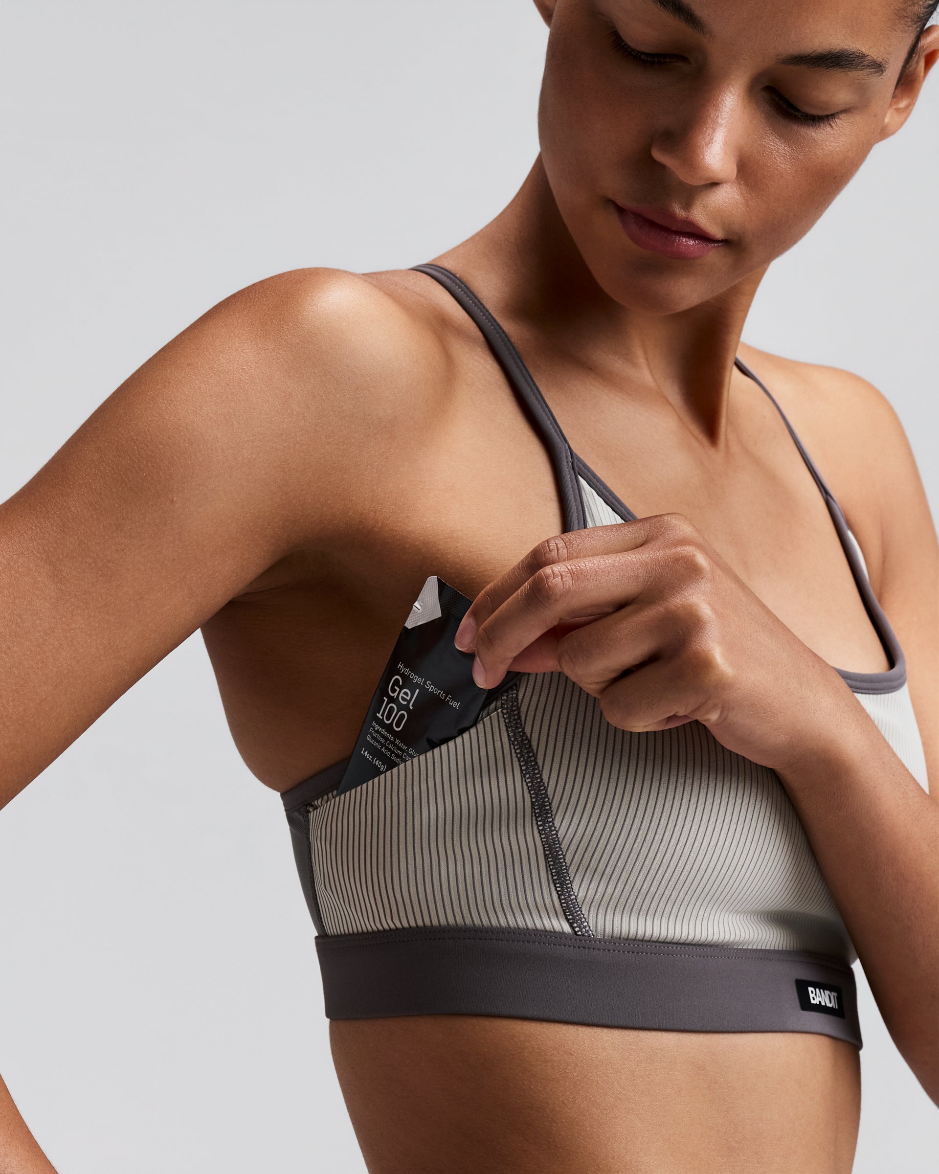 Bandit Women's Striped Cadence™ Strappy Run Bra