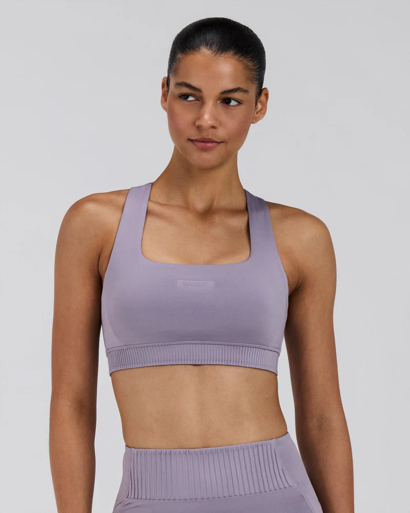 Bandit Women's Stamina-V™ Square Neck Run Bra - Violet Fog