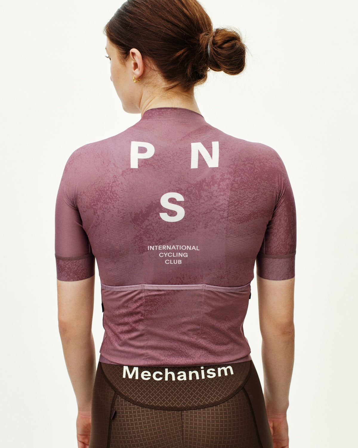 Pas Normal Studios Women's Mechanism Jersey in Dark Mauve, detail