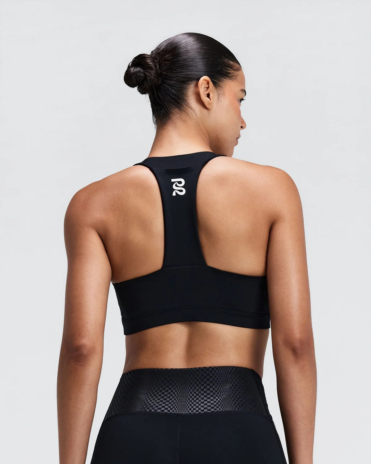 Bandit Womens Stamina-V™ GeoMesh™ V-Neck Run Bra - Black