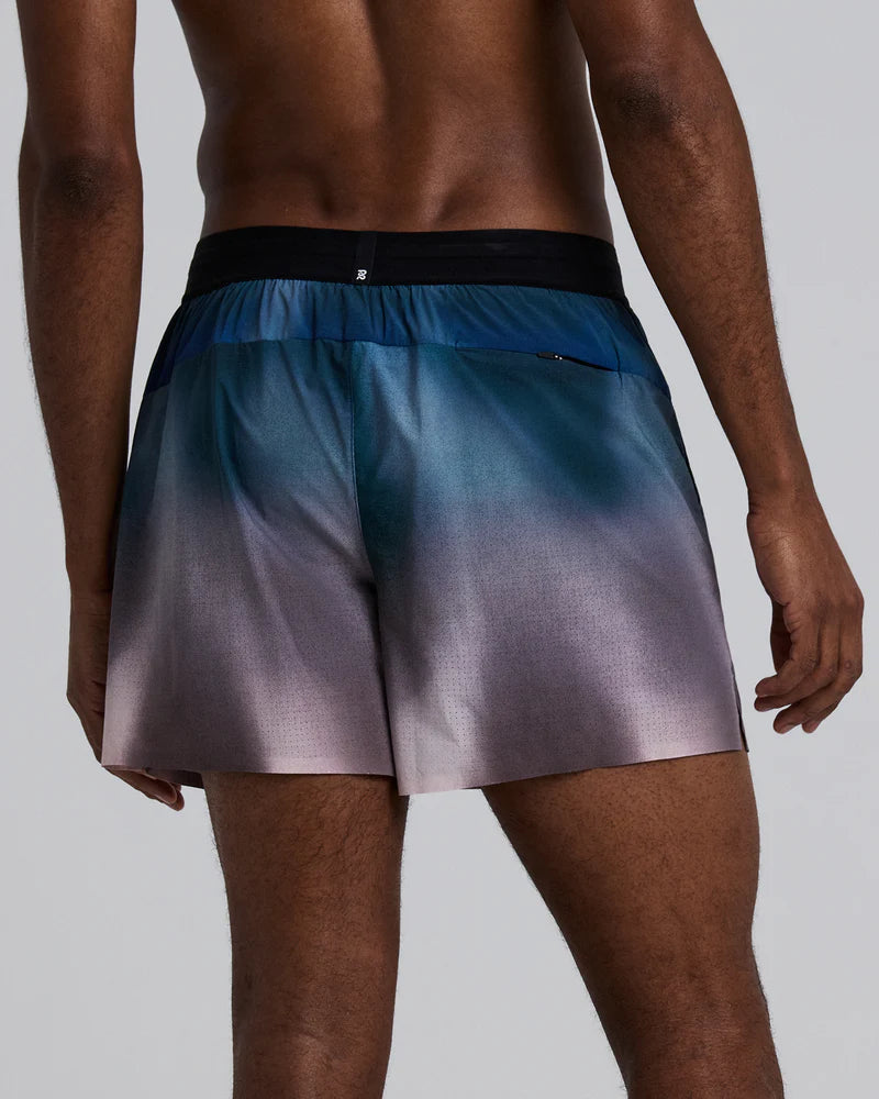 Bandit Men's Vento™ Next Gen 5" Run Short -- Tranquil Blue Wave Print